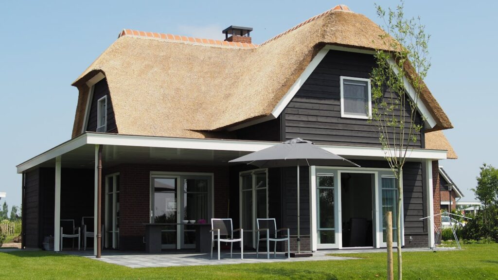 Black and Brown Wooden House